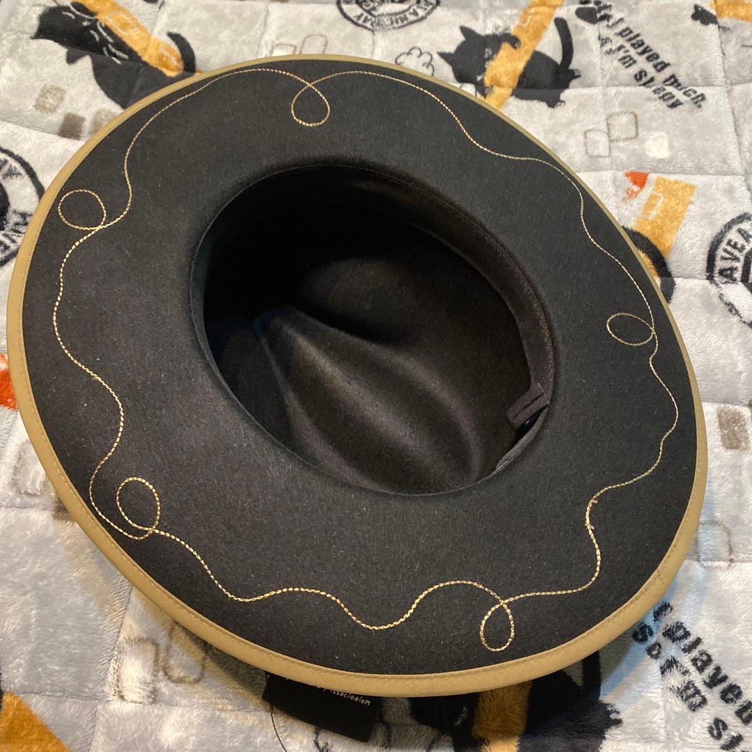 帽子 Rubbit Fur Long Brim Hat