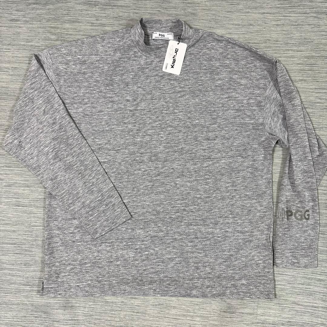 新品　PGG ピージージー　長袖モックネックシャツ　メンズ5