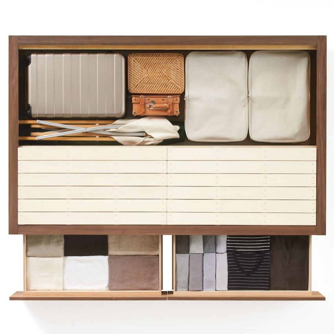 【廃盤 定価10万円相当】無印良品セミダブルベッド収納付⭐︎マットレス付き⭐︎