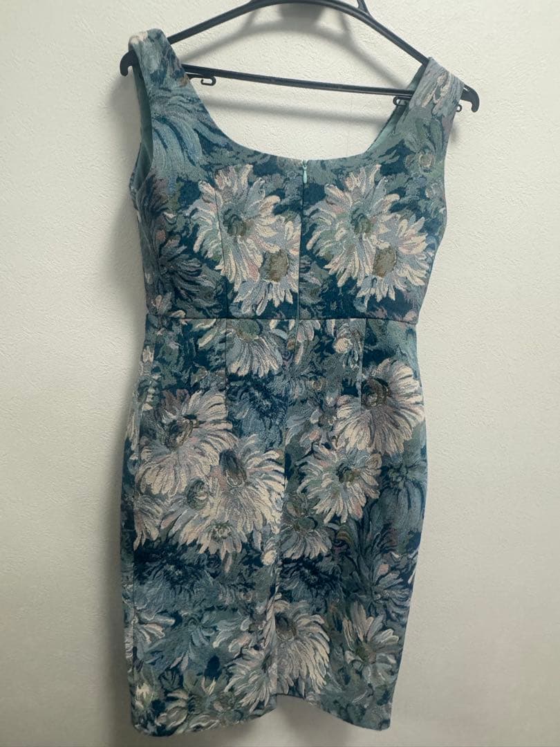 sugar フラワープリント タイトドレス