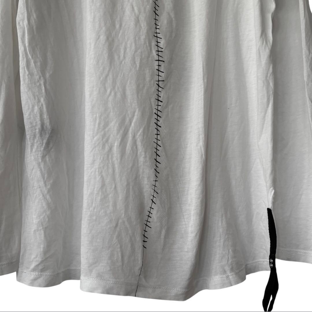 KMRii ケムリ 白 ロンT 長袖 スタッズ