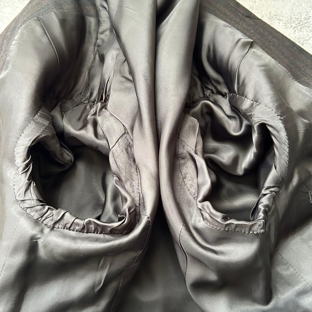 極美品 Y's for men ストライプ 2B セットアップ スーツ 茶黒