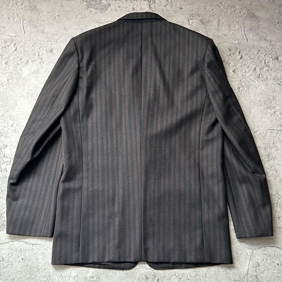 極美品 Y's for men ストライプ 2B セットアップ スーツ 茶黒