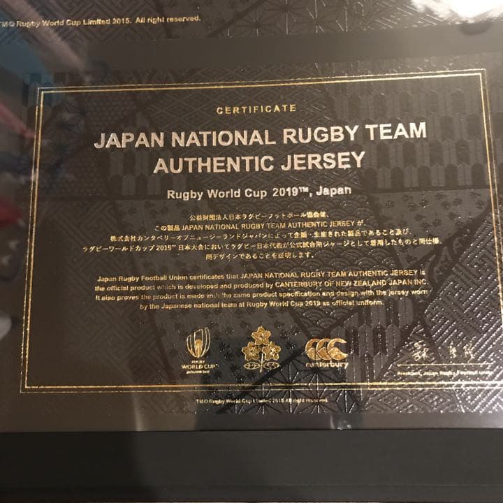 ⭐️新品限定品⭐️ラグビー 日本代表 オーセンティックジャージ バックス Lサイズ