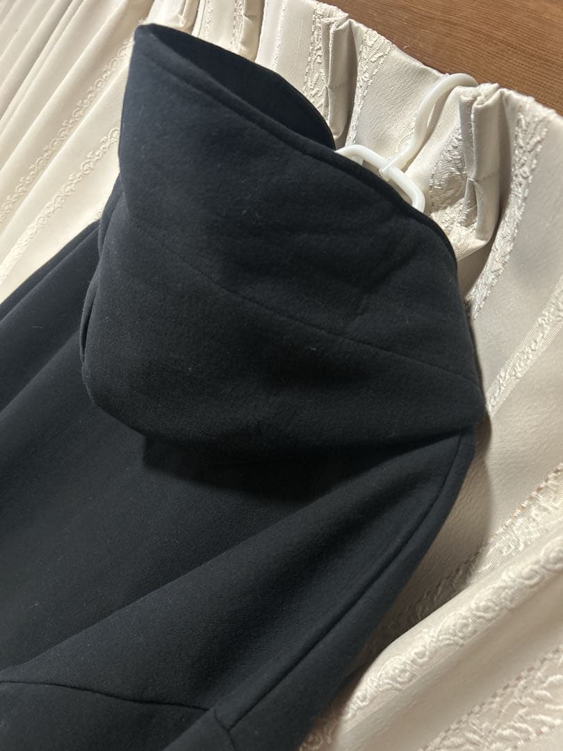 ✨26ss新品✨TRANOI トラノイ ボンディングジップアップフーディブラック