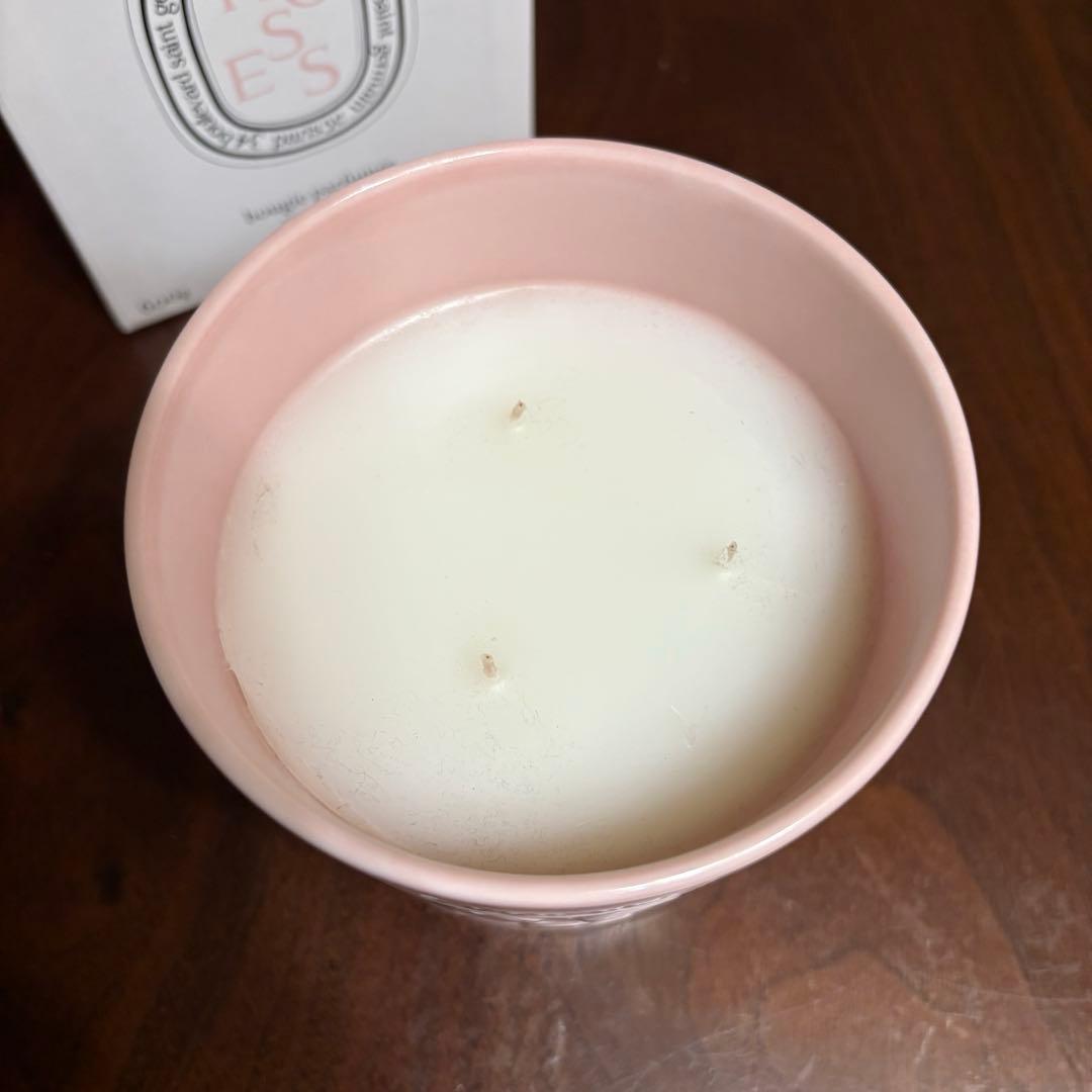 Bella 　diptyque ROSEキャンドル 600gラージサイズ