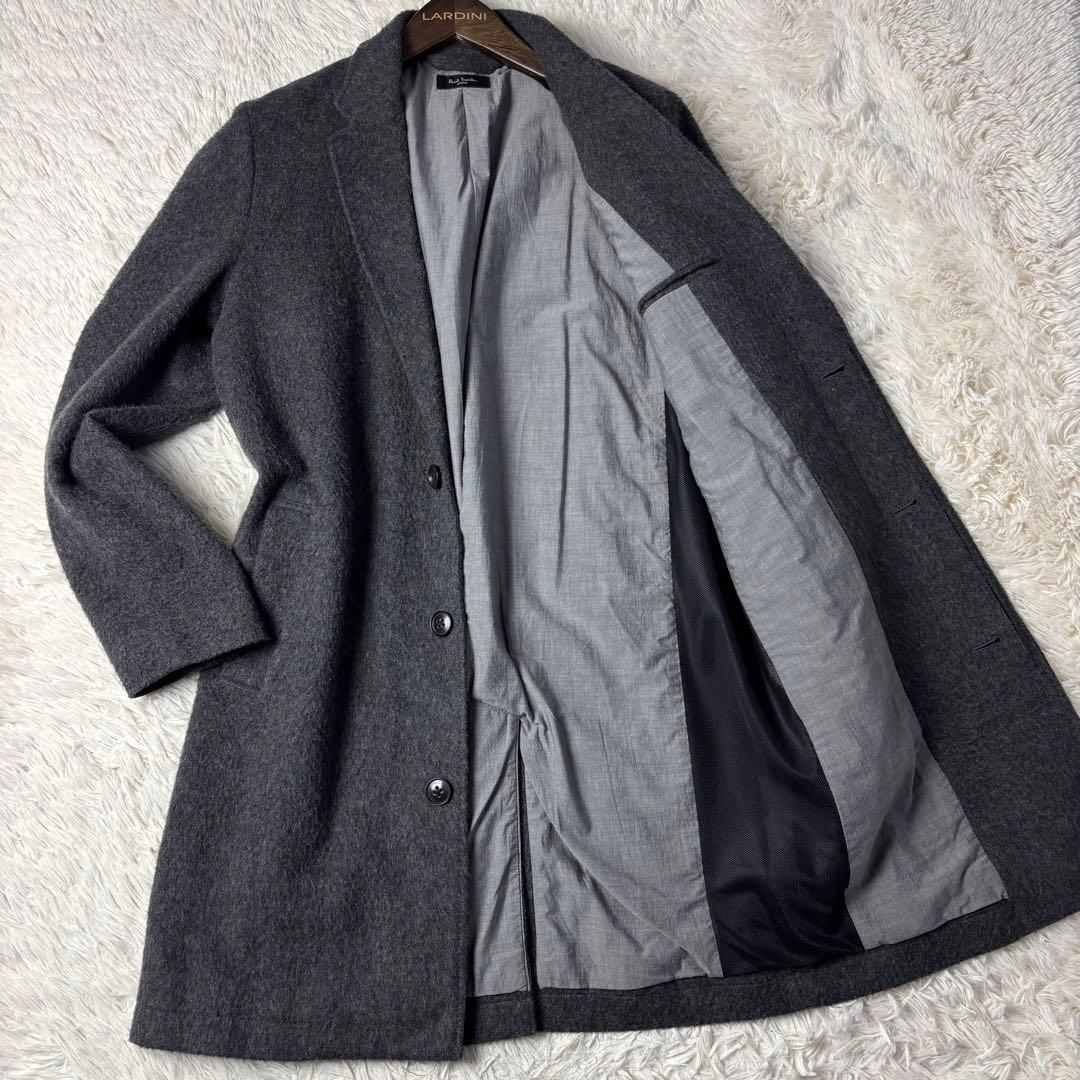 (美品) ポールスミス チェスターコート ウール グレー