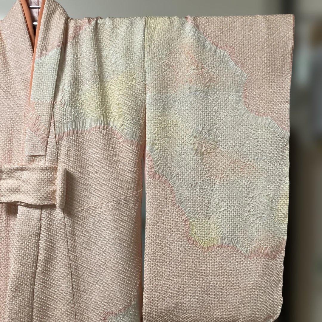 正絹　総絞り　四つ身祝い着