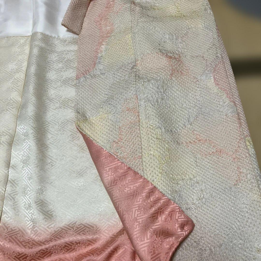 正絹　総絞り　四つ身祝い着