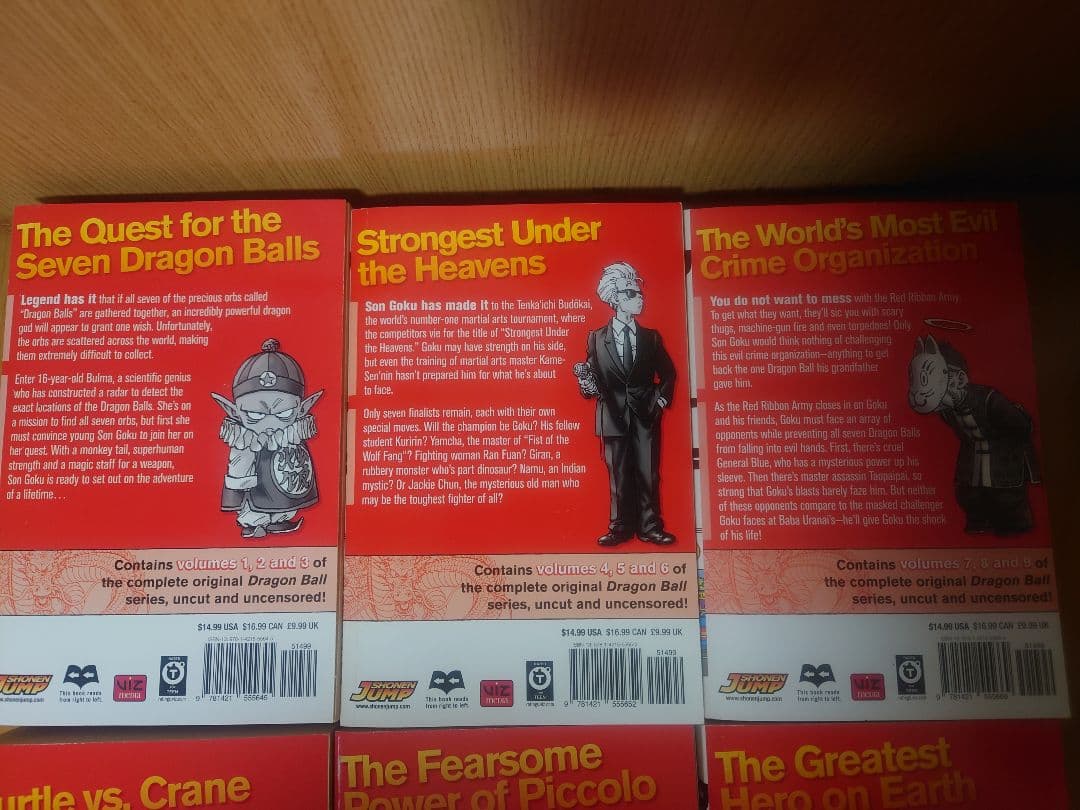 【英語版】ドラゴンボール 3in1 Vol.1〜8（全24巻分）コミック