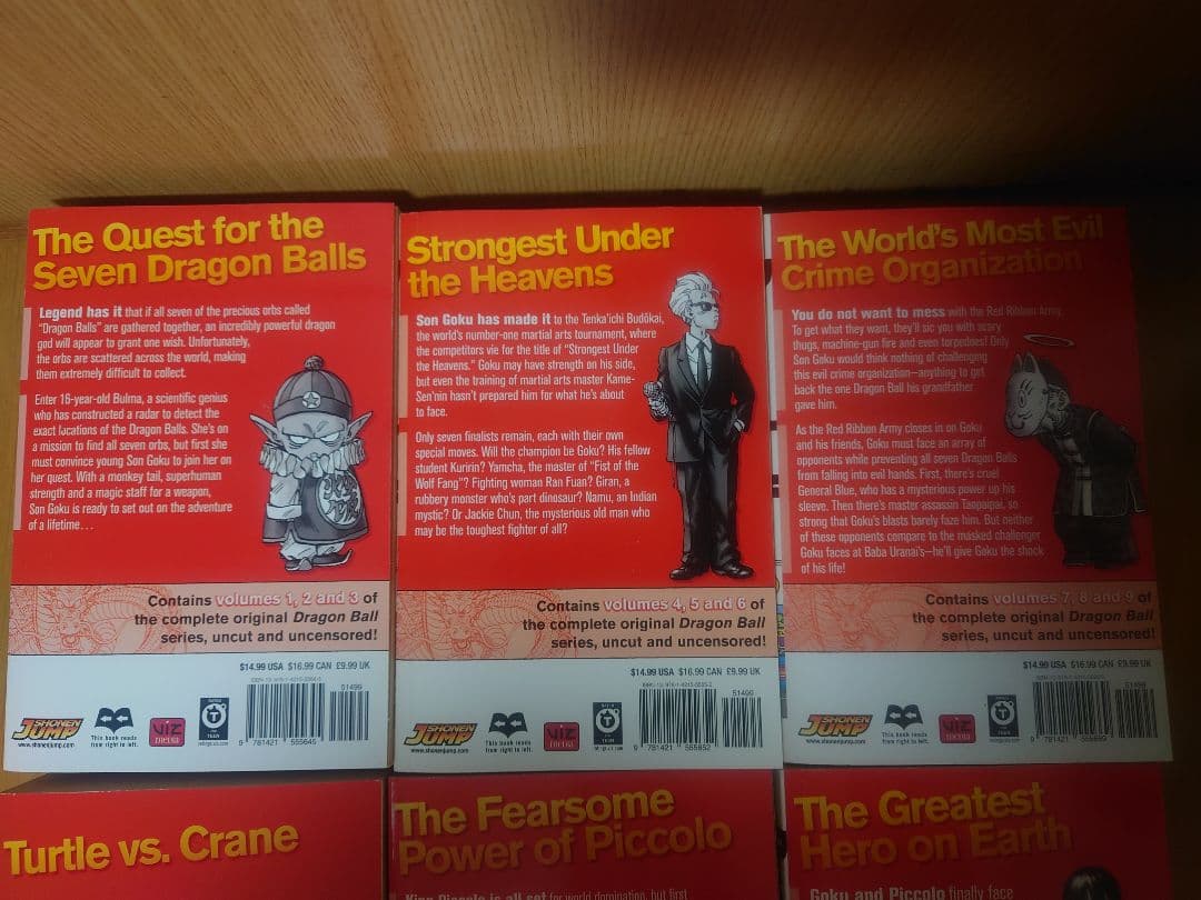 【英語版】ドラゴンボール 3in1 Vol.1〜8（全24巻分）コミック