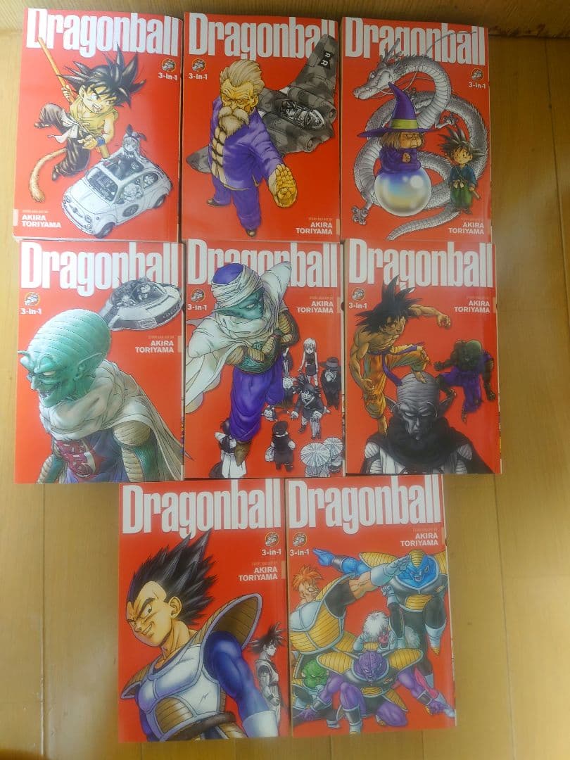 【英語版】ドラゴンボール 3in1 Vol.1〜8（全24巻分）コミック
