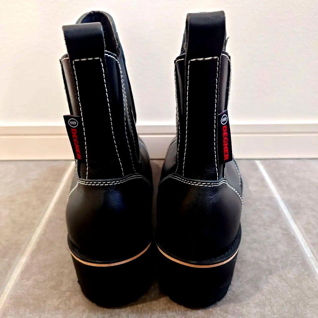 タ*カ様 試履 DEGNER BOM-1A サイドゴアレザーブーツ バイカーブー