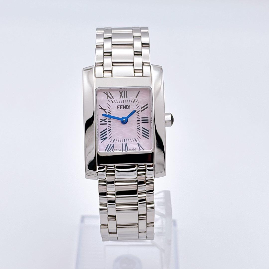 【極美品・電池新品・付属】FENDI 114 タンク クラシコ ピンク 腕時計