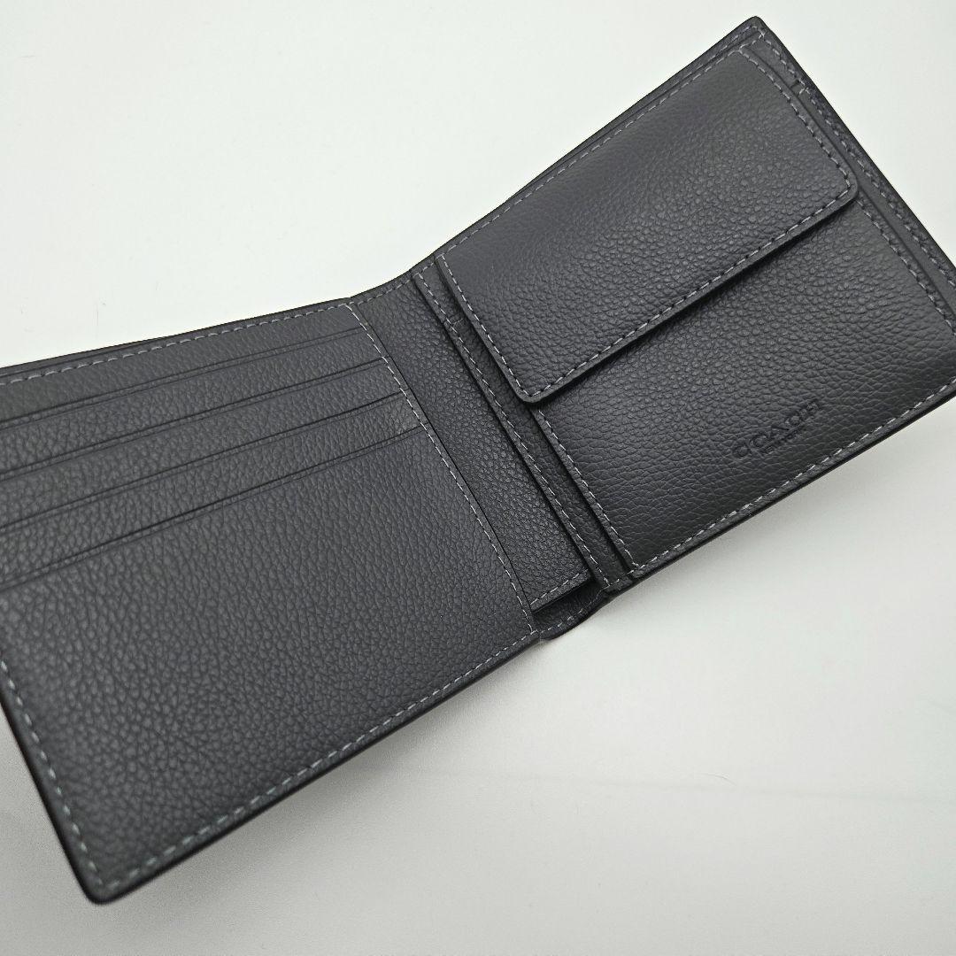 COACH 折り財布 新品 グレー 最新作 お札入れ 小銭入れ