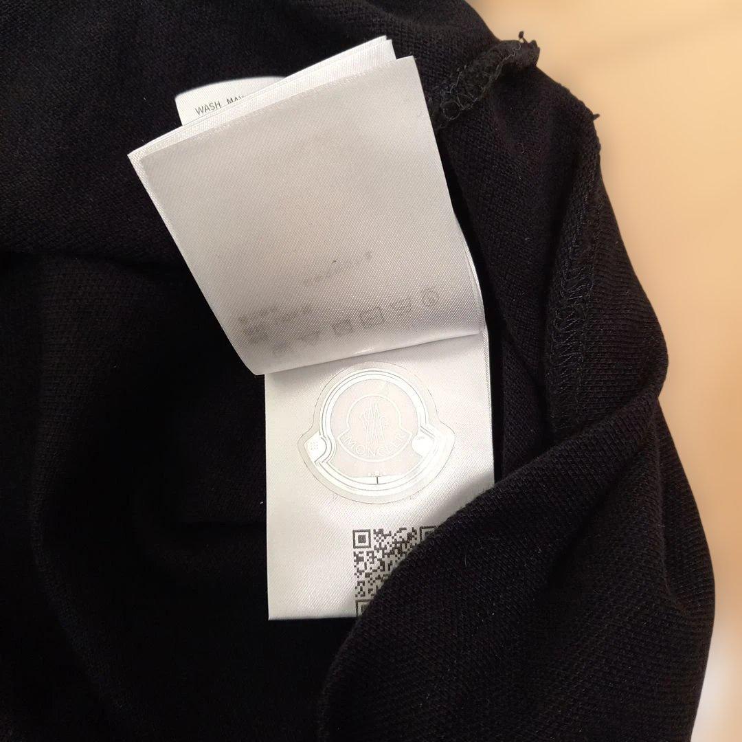 美品　MONCLER　モンクレール　ポロシャツ　ブラック　ホワイトライン　L