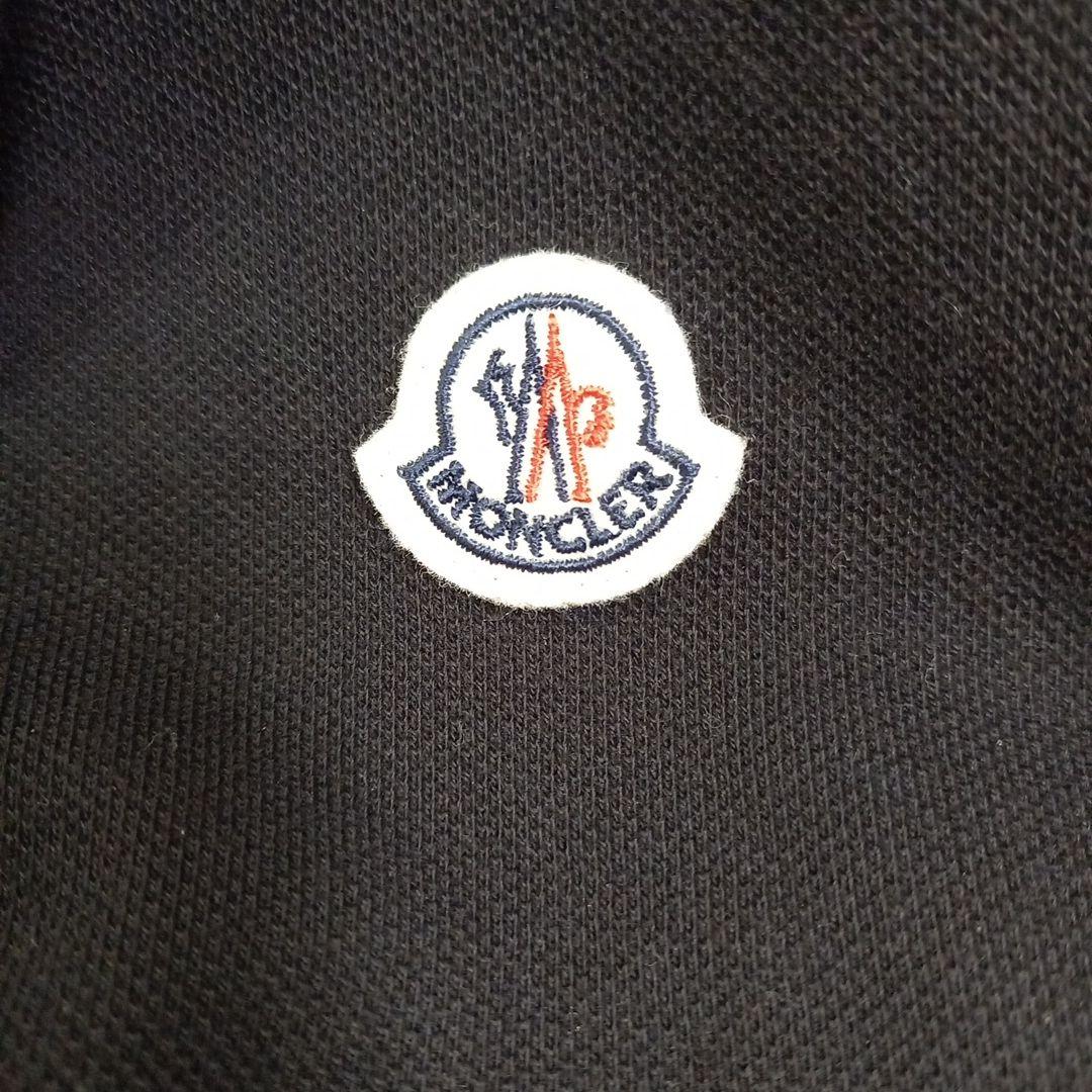 美品　MONCLER　モンクレール　ポロシャツ　ブラック　ホワイトライン　L
