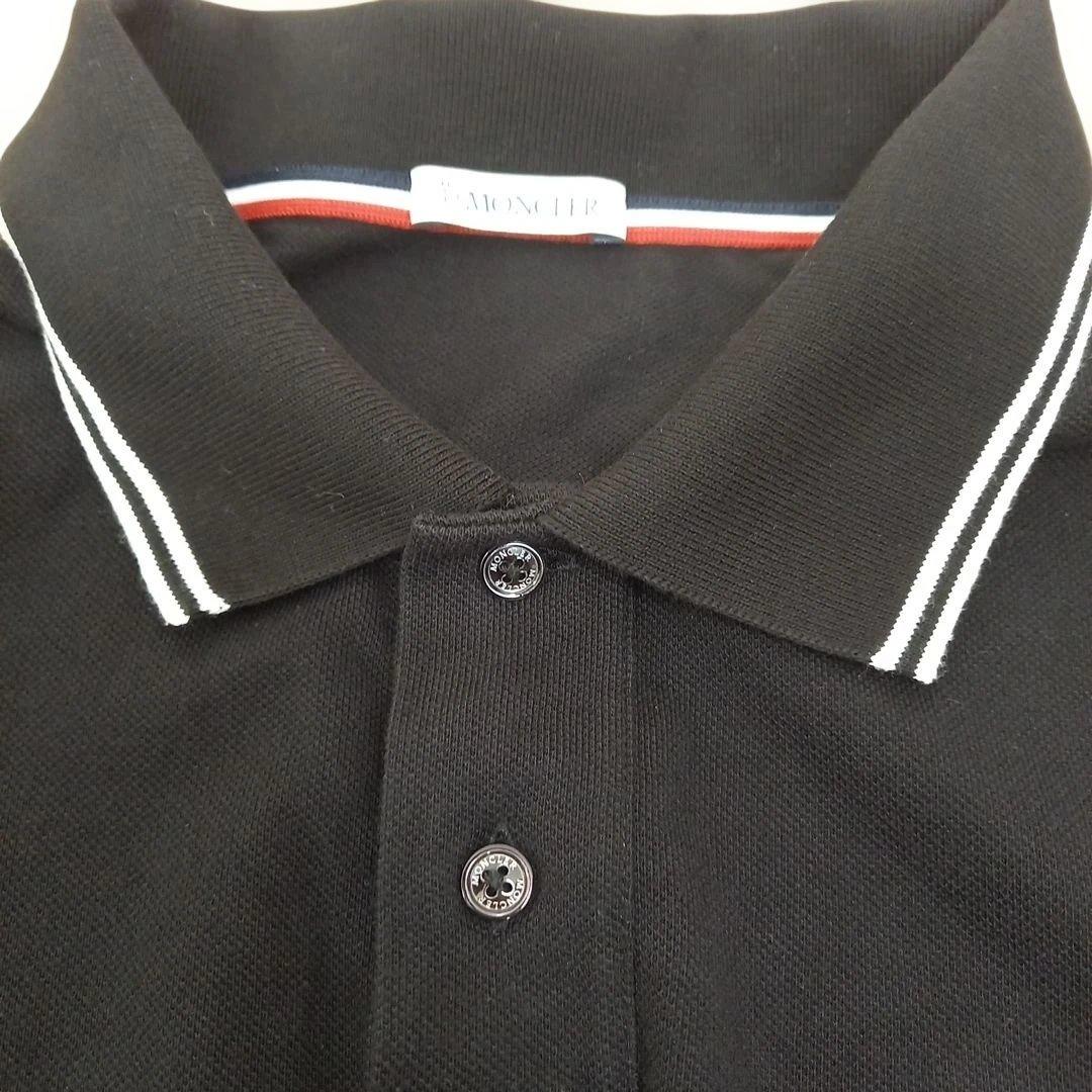 美品　MONCLER　モンクレール　ポロシャツ　ブラック　ホワイトライン　L
