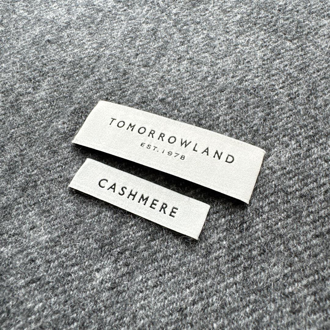 4色グレー　TOMORROWLAND カシミヤ パネルマフラー　トゥモローランド