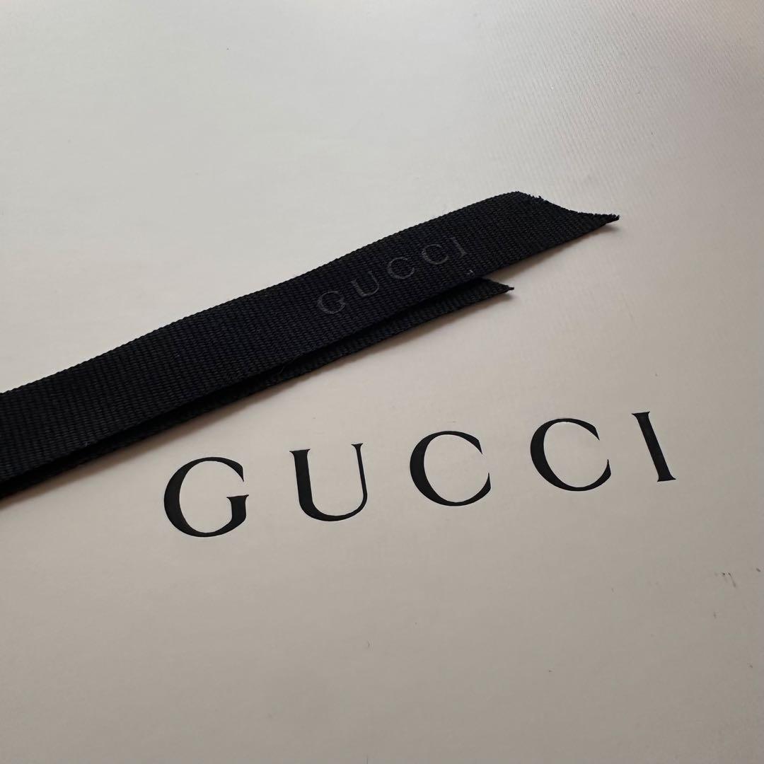 ※a【箱リボン付き】GUCCI ダブルジャカードGGウールマフラー