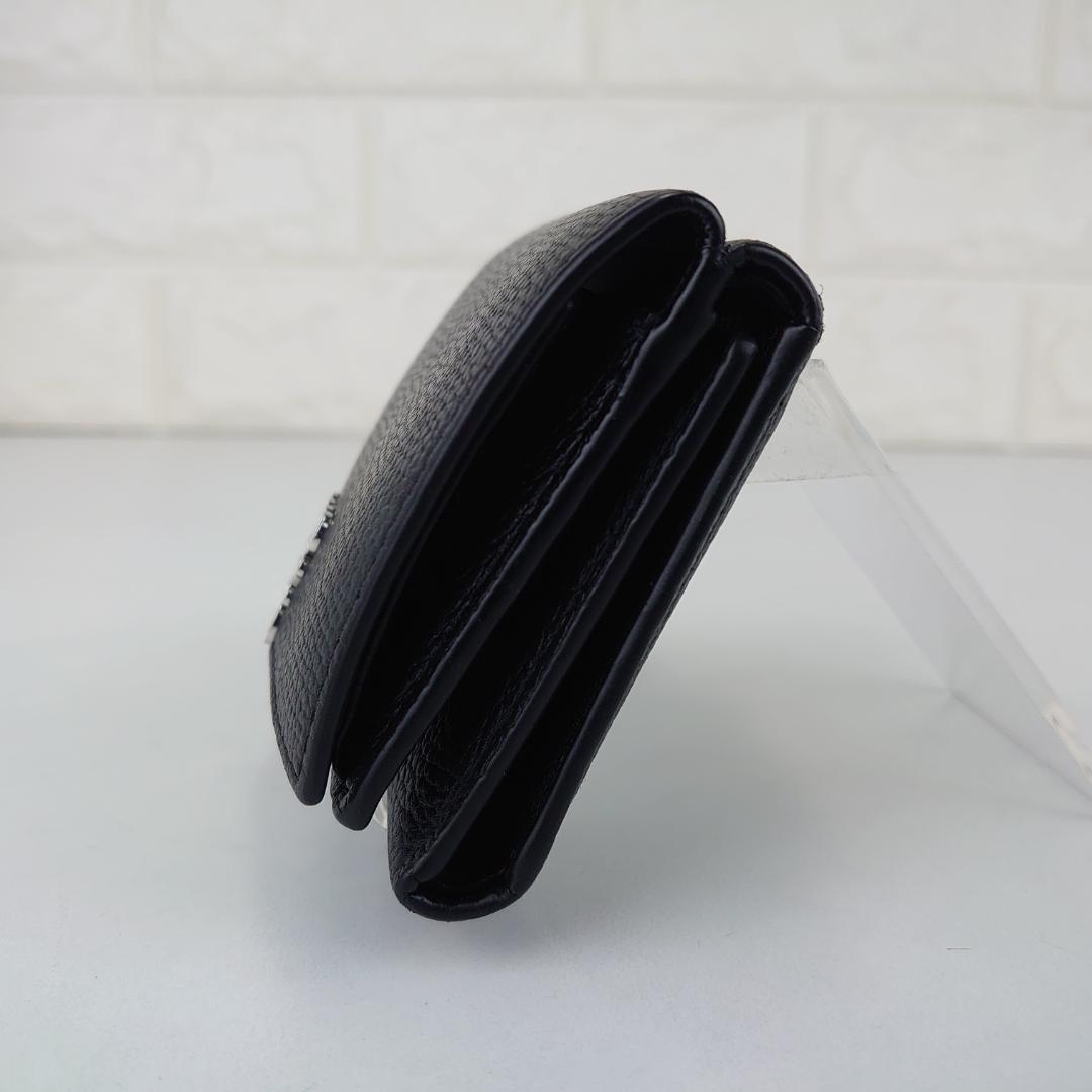 【美品】ロエベ　トライフォ－ルド　三つ折りナノ財布　ダブルホック　1211