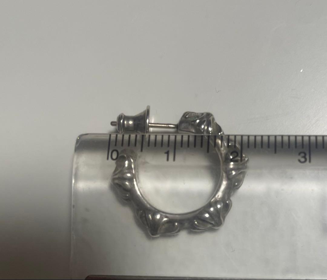 正品クロームハーツピアスシルバー925片耳用(ポーチ付き)