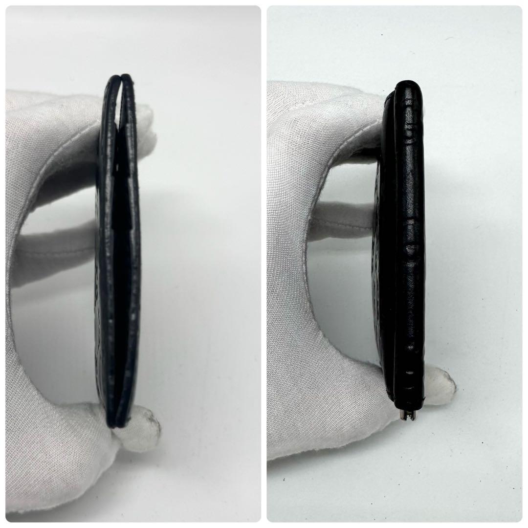 【なおき✨】グッチ マネークリップ シマレザー GG 二つ折り財布