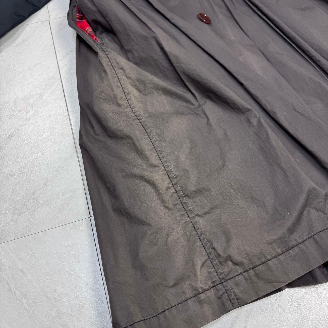 AD2017 トリコ コムデギャルソン トレンチコート バイカラー チェック M