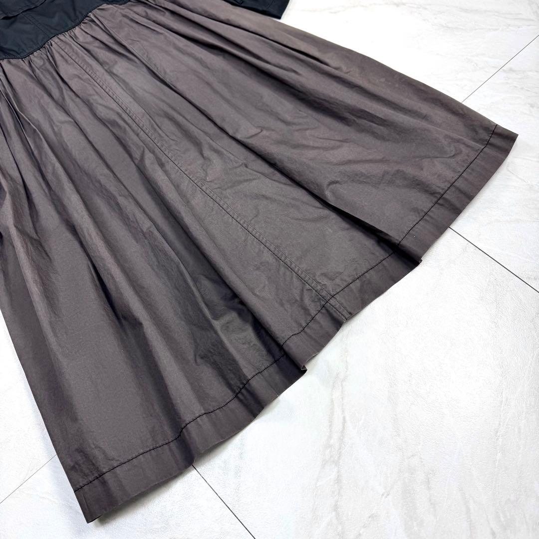 AD2017 トリコ コムデギャルソン トレンチコート バイカラー チェック M