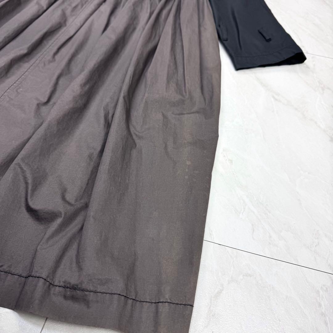 AD2017 トリコ コムデギャルソン トレンチコート バイカラー チェック M