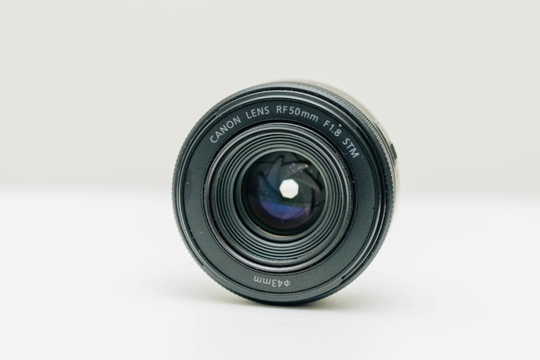 Canon RF50mm F1.8 STM / 純正フード、フィルター付