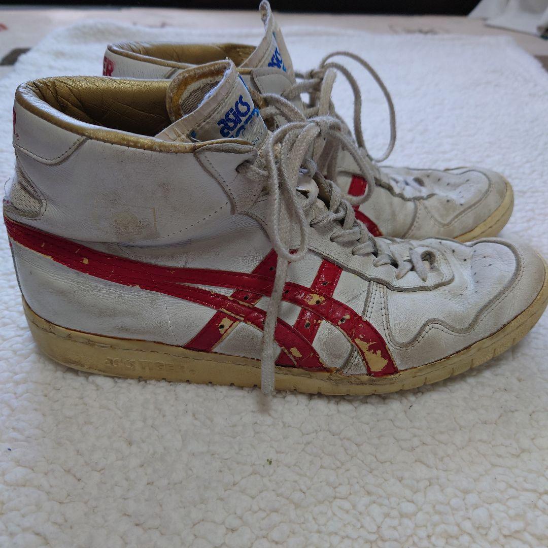 土日限定値下ASICS ハイカット バスケットシューズ スラムダンク三井寿モデル