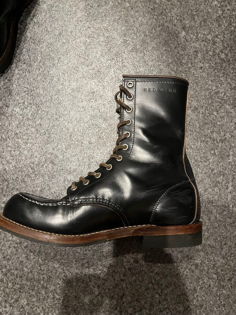 9E 110周年限定 レッドウィング 2015 ハンツマン 編み上げブーツ　茶芯