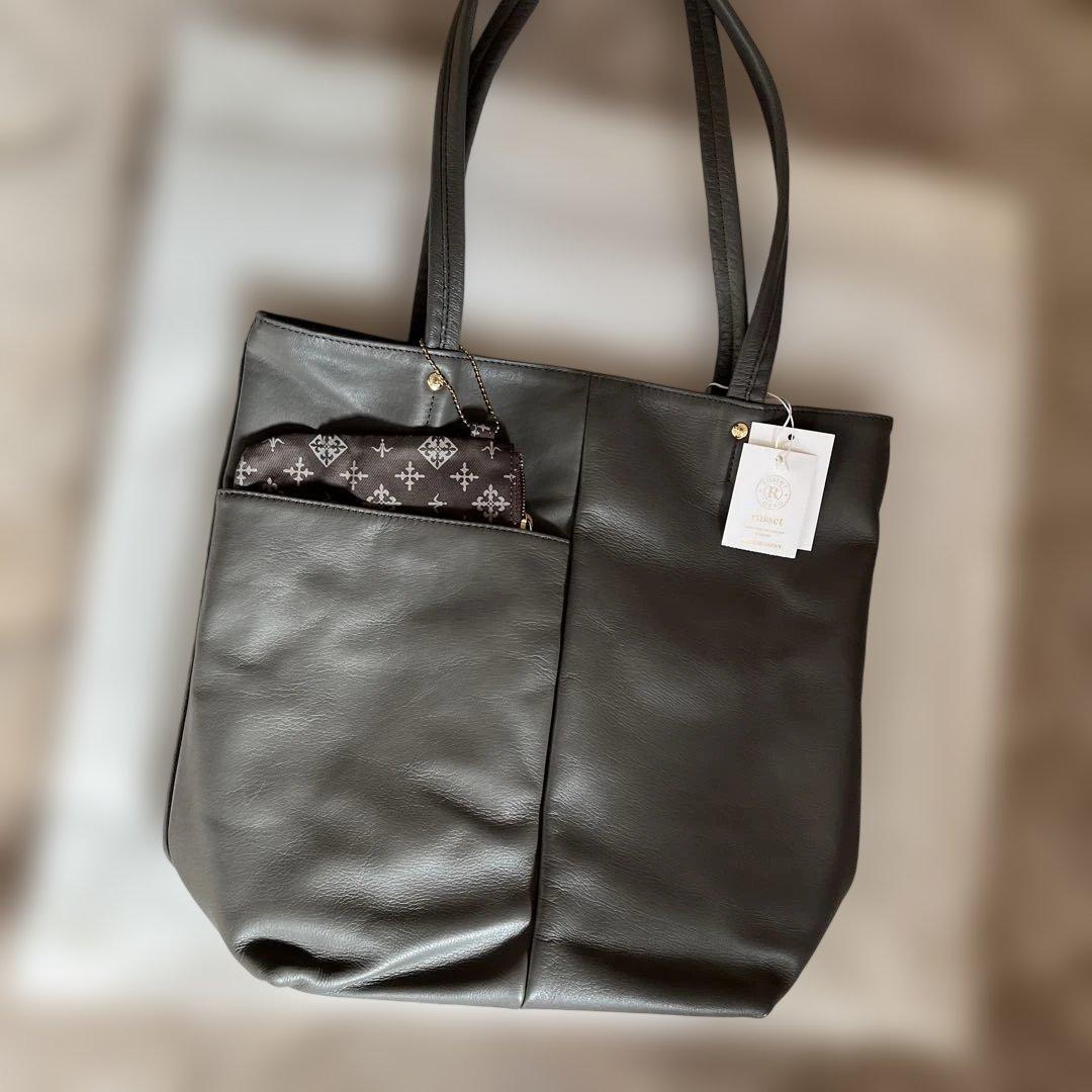 ラシットソフトレザートートバッグ