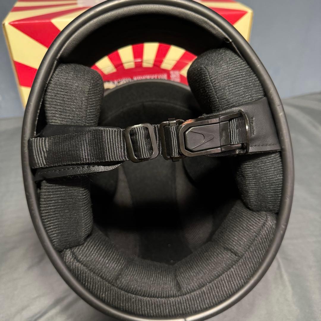 GT7-OT 族ヘル レトロ フルフェイス マットブラック 新品シールド付き