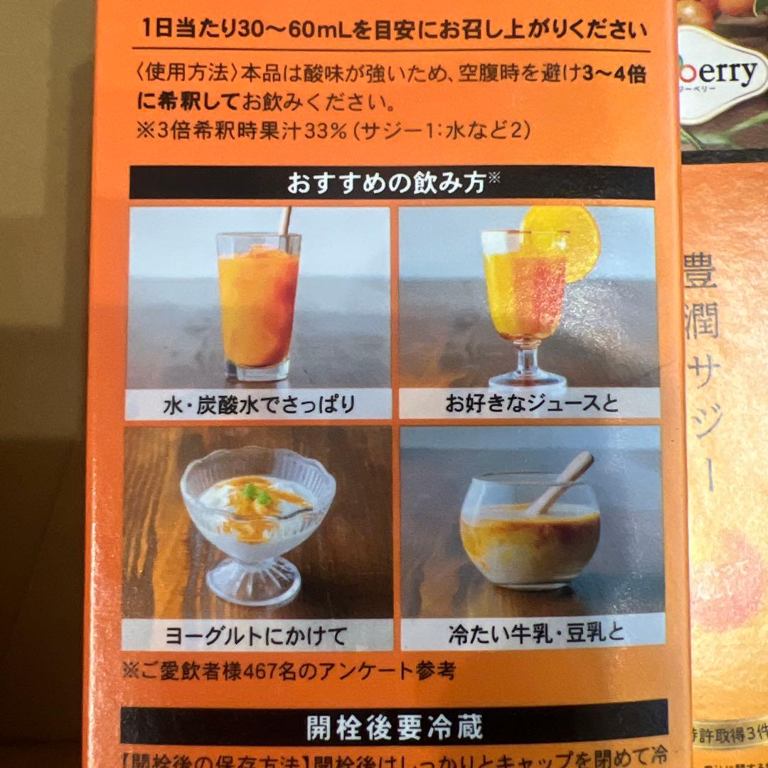 豊潤サジー 1000ml×3本 サプリ×2袋 計量カップ セット 健康 鉄分補給