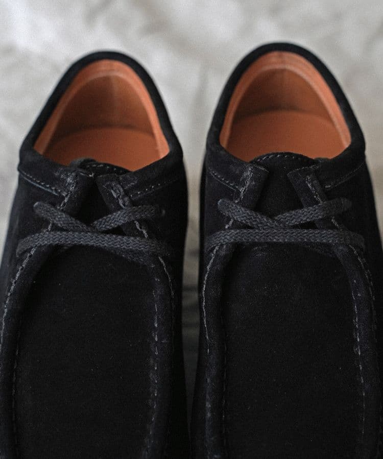 shiunBLACK SUEDE MOCCASIN Sサイズ 25.5〜26.5