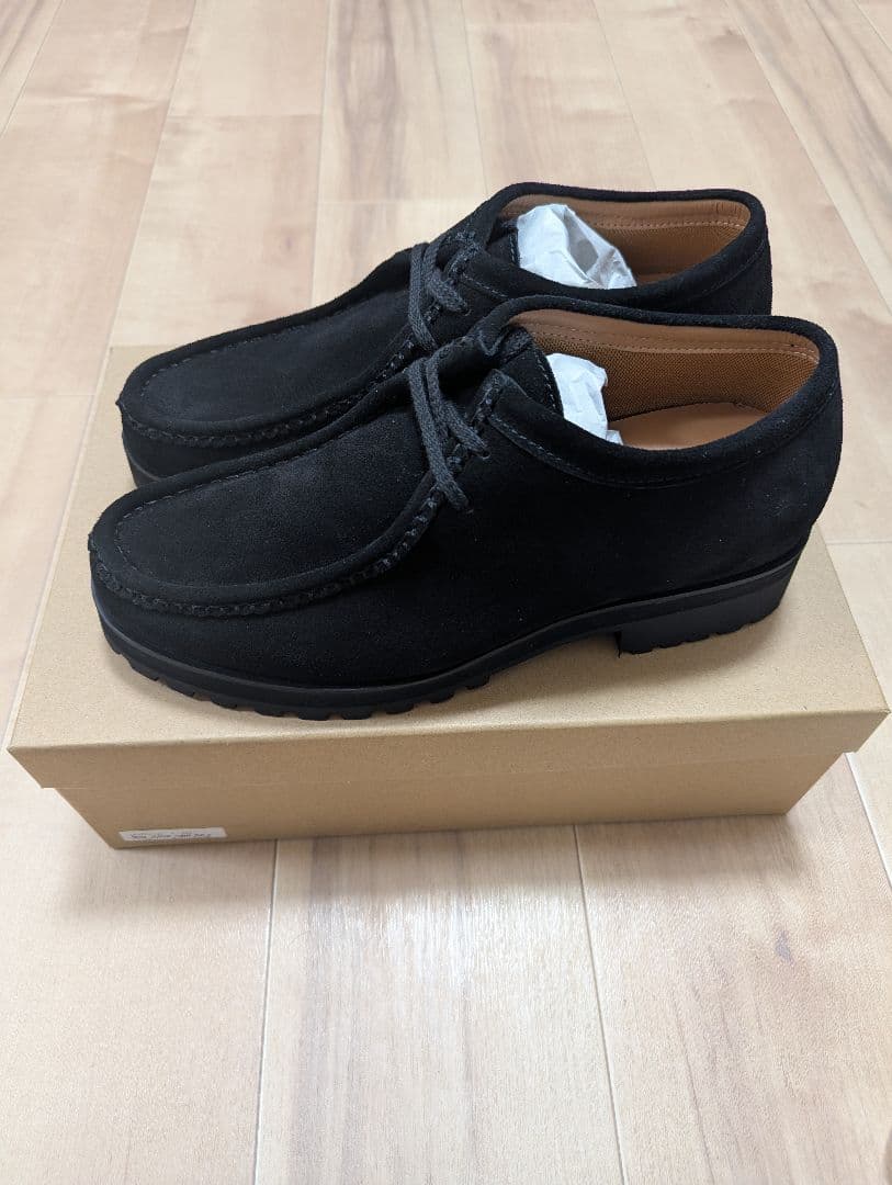 shiunBLACK SUEDE MOCCASIN Sサイズ 25.5〜26.5