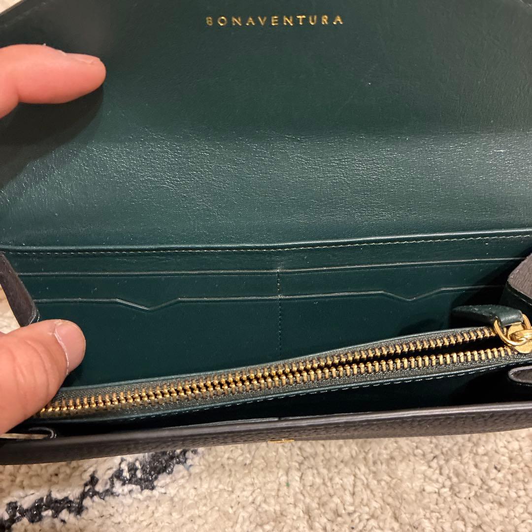 ボナベンチュラ 長財布　エンベロープ　黒
