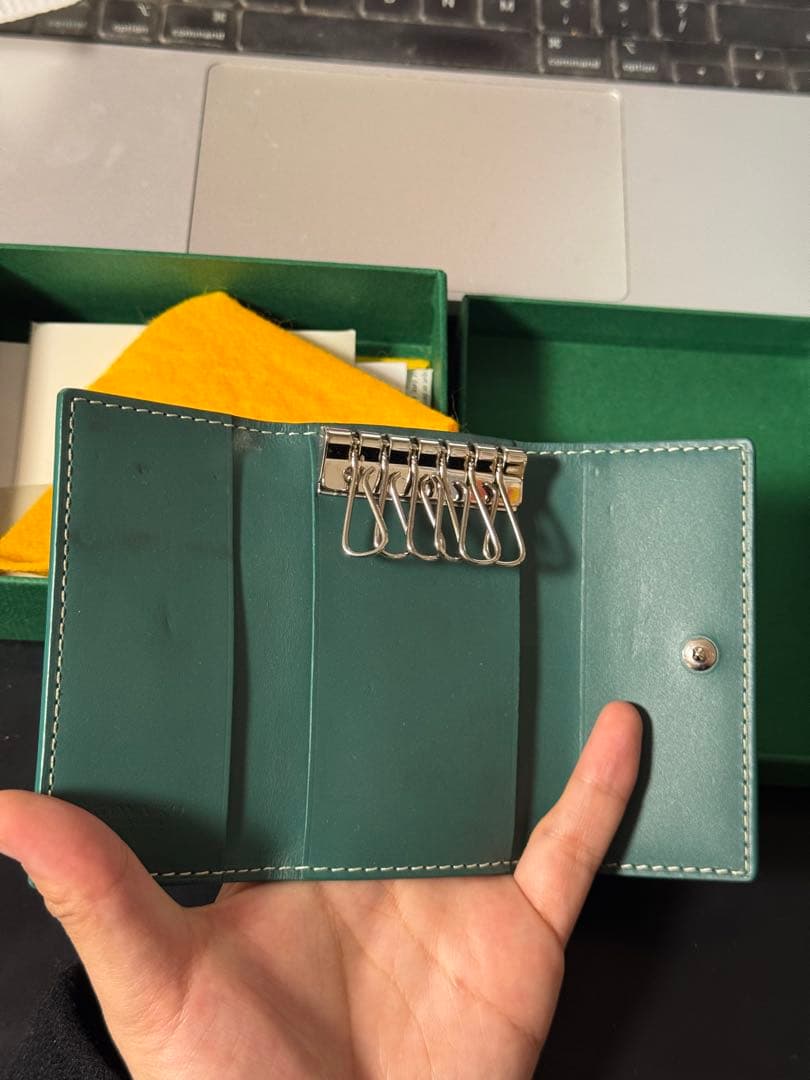 GOYARD ゴヤール キーケース Green 稀少色 美品 箱・証明書付