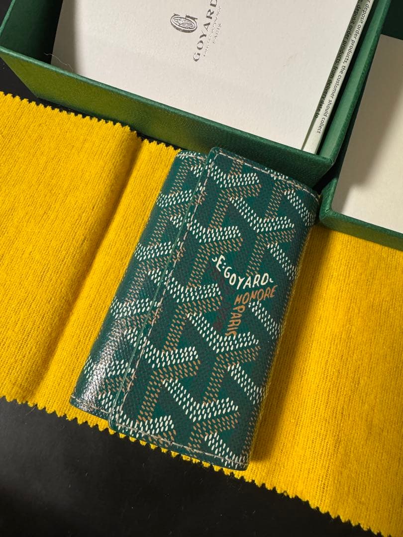GOYARD ゴヤール キーケース Green 稀少色 美品 箱・証明書付