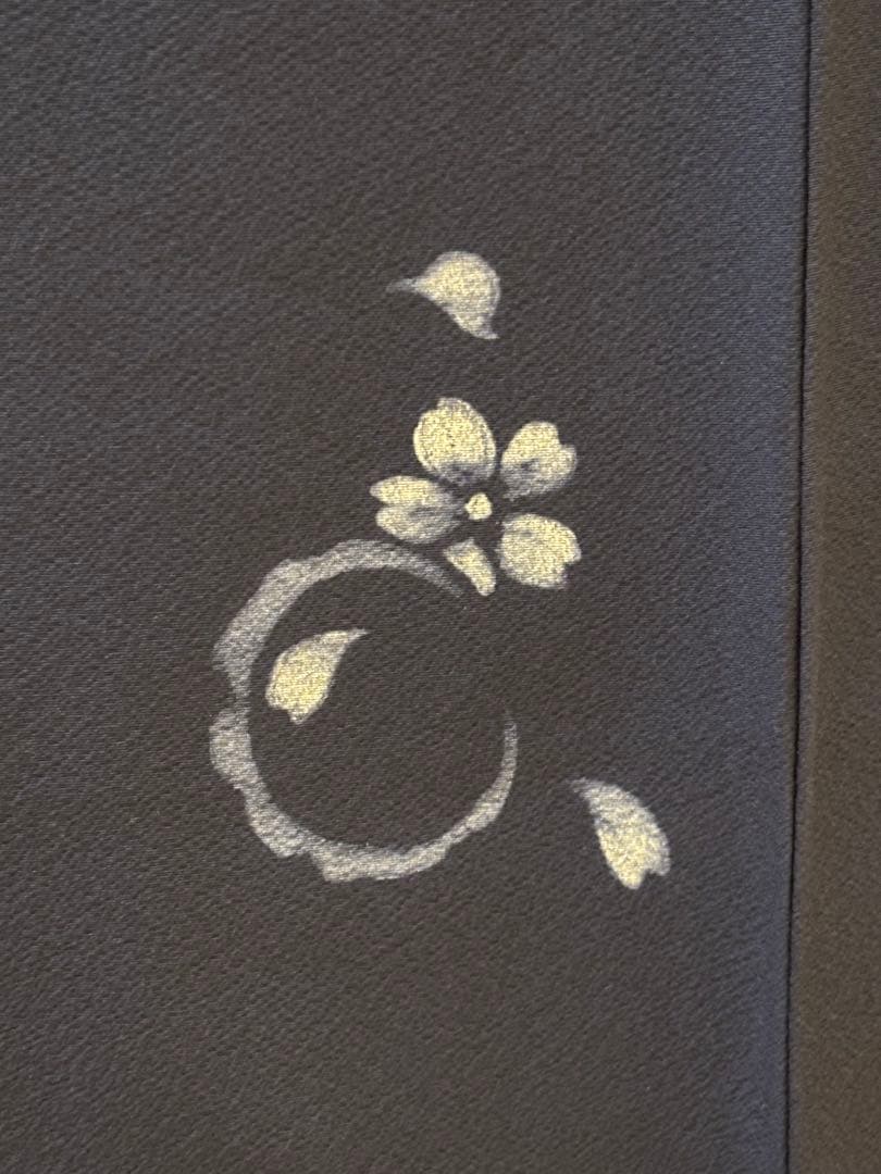 本藍染　小紋　袷仕立て　飛び柄　未使用