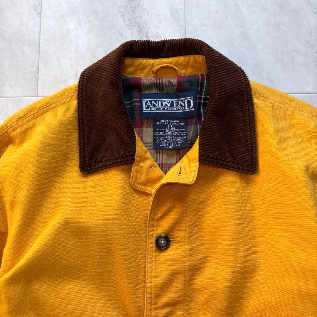 【レアカラー】ランズエンド ダックハンティングジャケット コーデュロイ イエロー