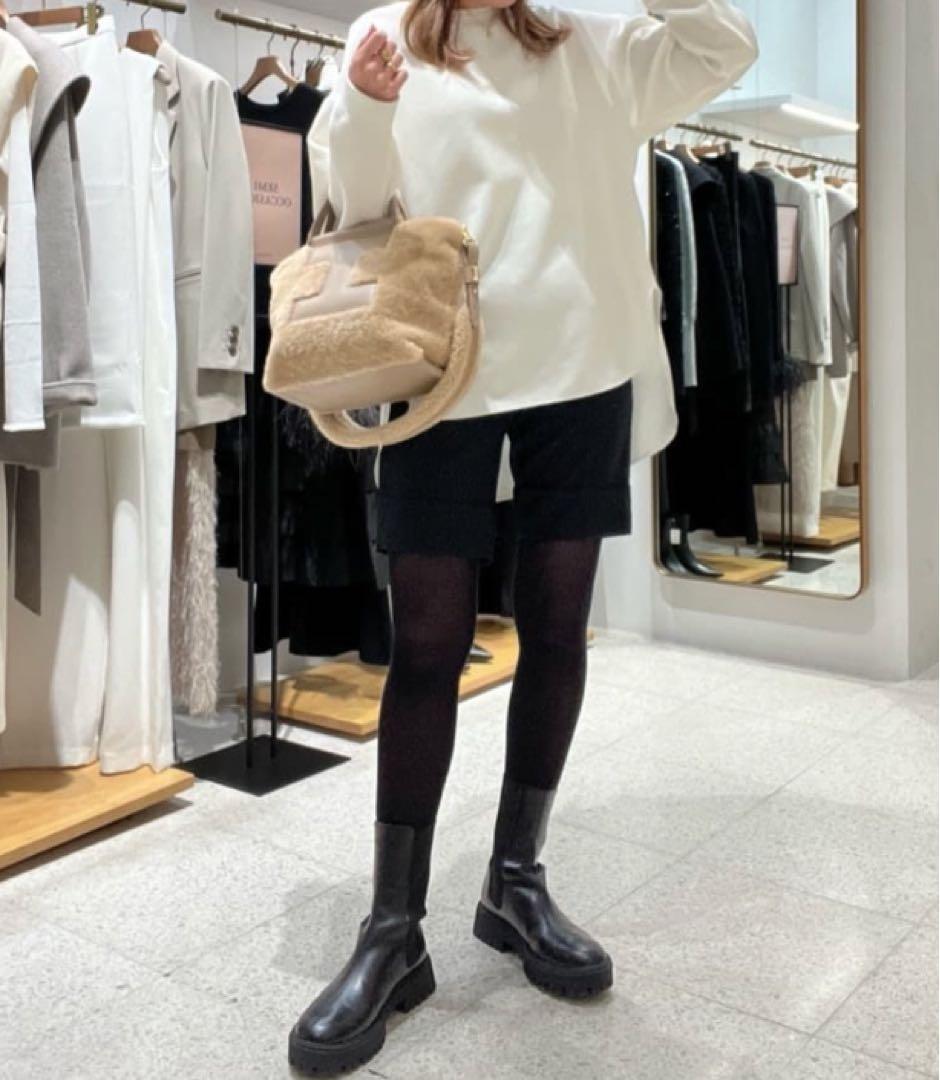 ウィムガゼット　センタープレスショートパンツ　BLACK SMサイズ