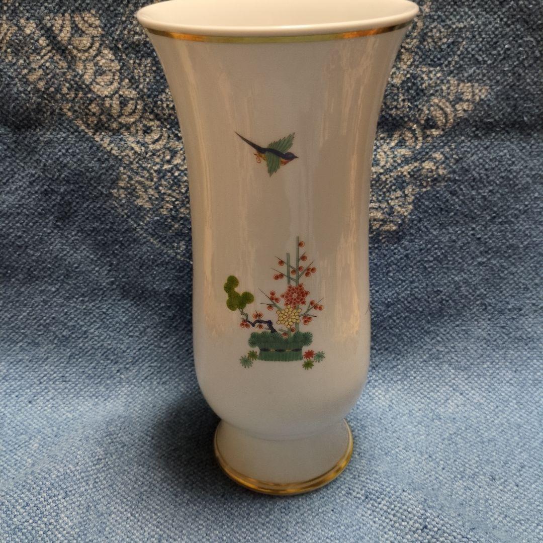 マイセン　花瓶　柿右衛門