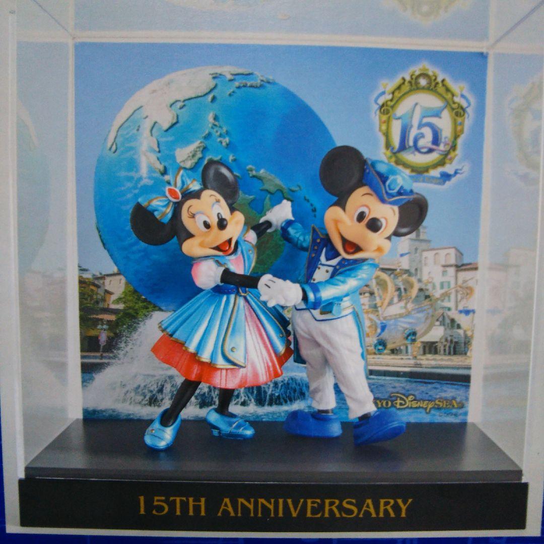 東京ディズニーシー☆15周年☆ミッキー&ミニー☆フィギュアリン