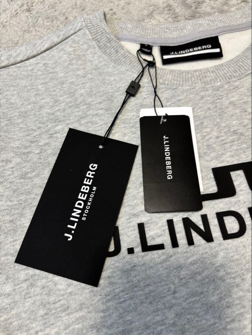1028 　★新品★ リンドバーグ 裏起毛トレーナー ゴルフ ラバーロゴ