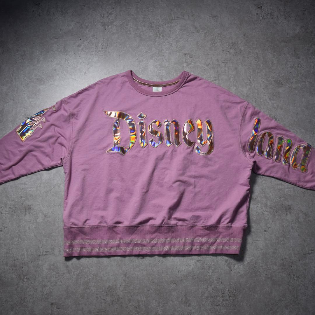 【美品】Disney スピリットジャージー ピンク 反射 シンデレラ城 幅広