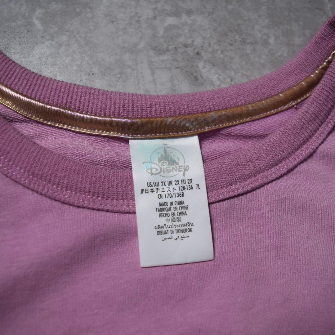 【美品】Disney スピリットジャージー ピンク 反射 シンデレラ城 幅広