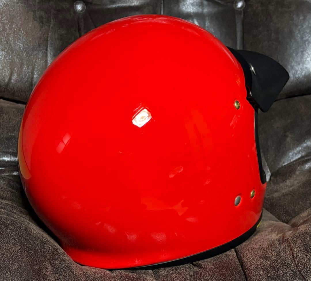 ヘルメット SHOEI EX-ZERO シャインレッド Mサイズ バイザー付き